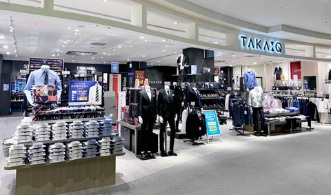 メンズ・レディススーツの接客販売スタッフ（TAKA-Q（タカキュー）　イオンモール津南店）の求人画像１
